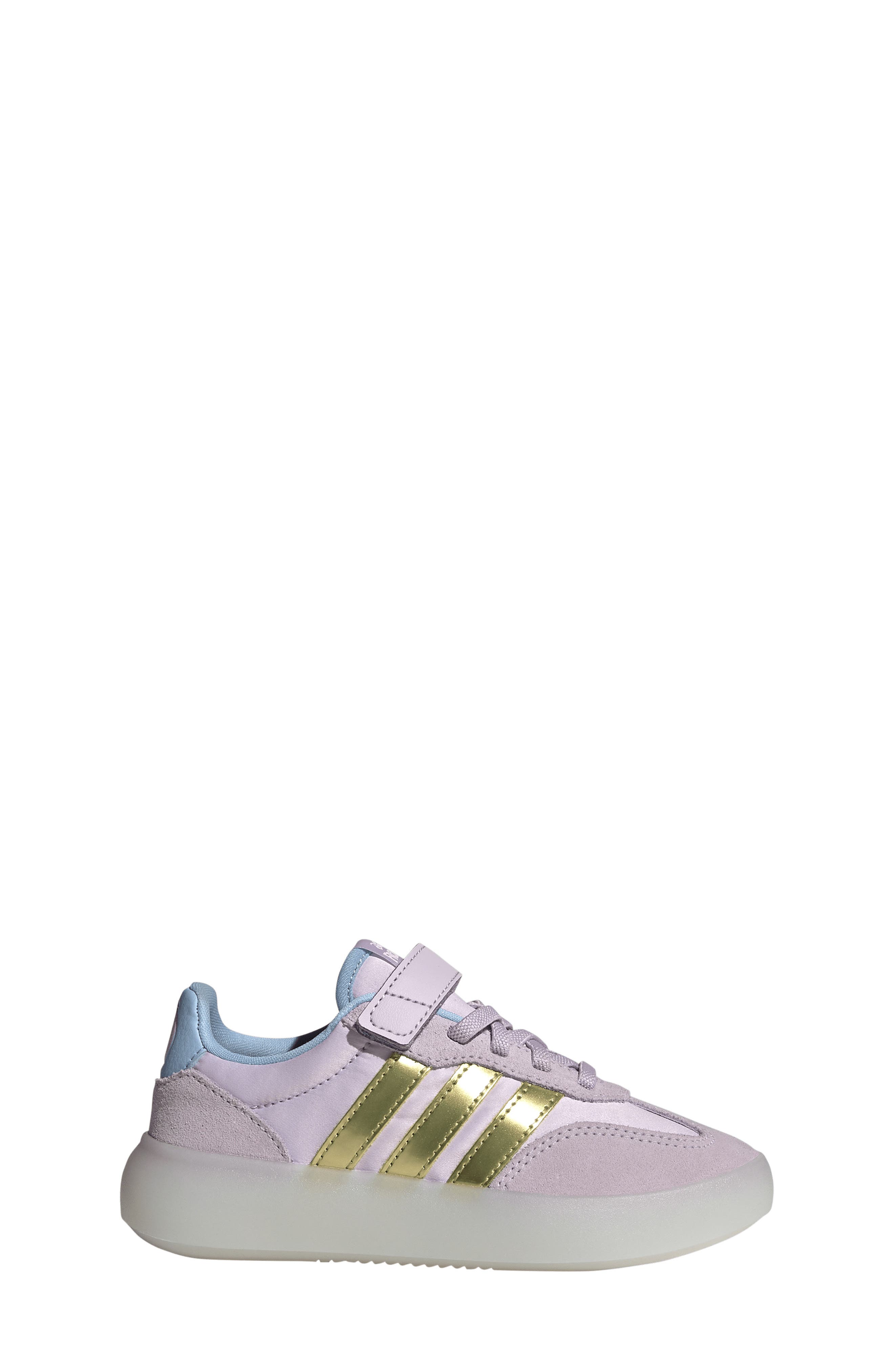 adidas Kids' Barreda Decode Sneaker, Alternate, color, Lavender/ Gold Met./ Glow Blue