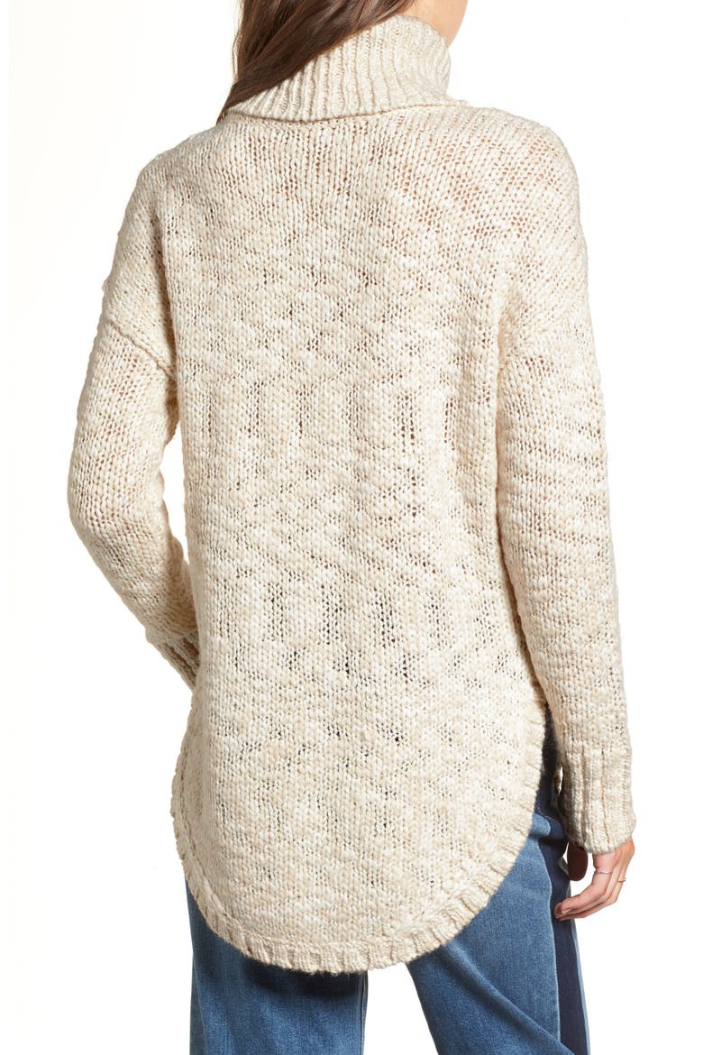 Turtleneck Sweater, Alternate, color, BEIGE BEACH COMBO