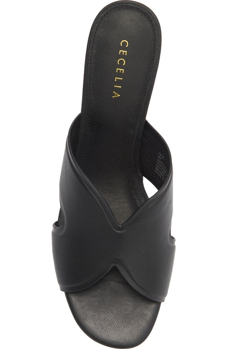 Cecelia New York Faye Wedge Slide Sandal, Alternate, color, Black