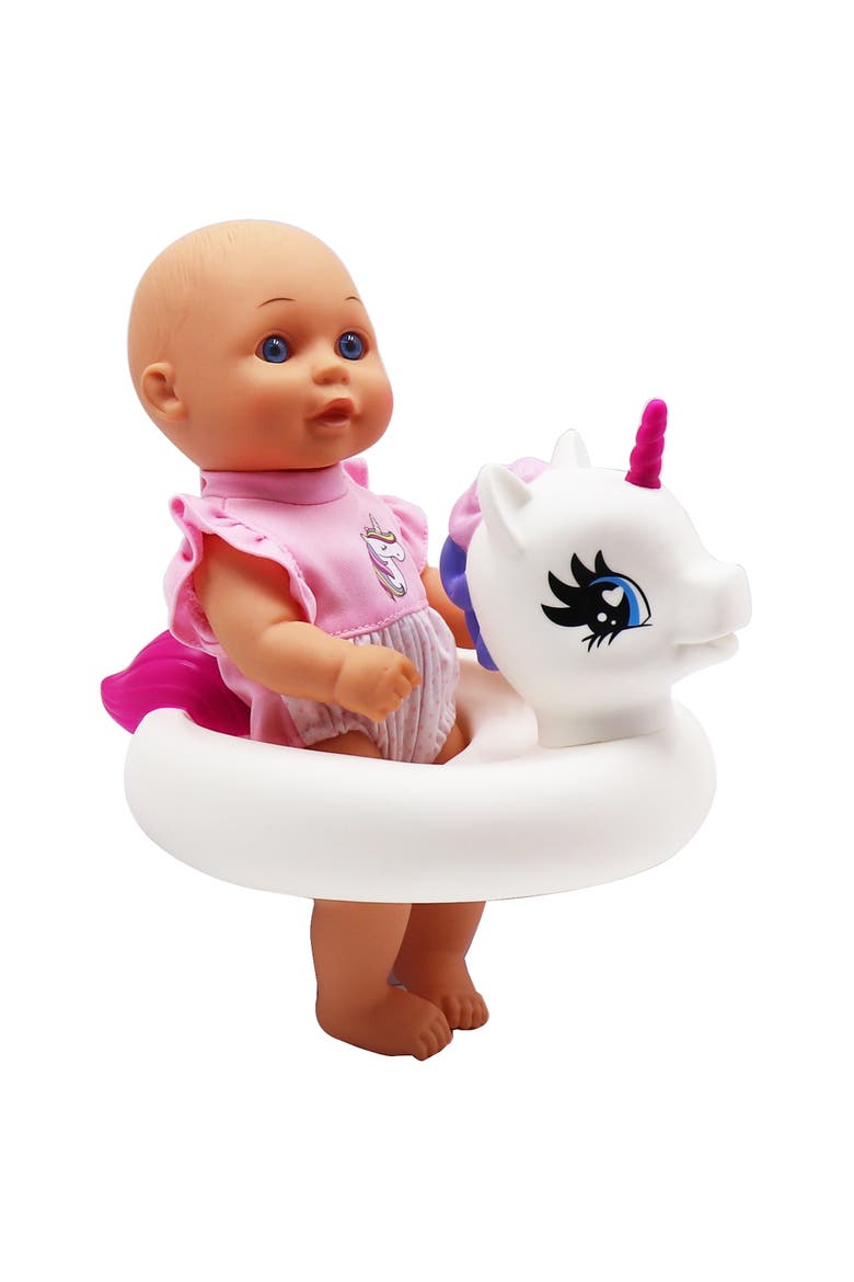 Water Baby Doll in Unicorn Floater with Accessories, Alternate, color, Multicolored