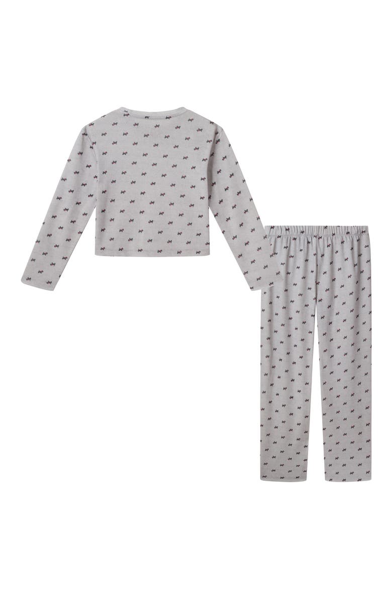 Kids' Scottie Dog Print Pajamas, Alternate, color, GREY SCOTTIE
