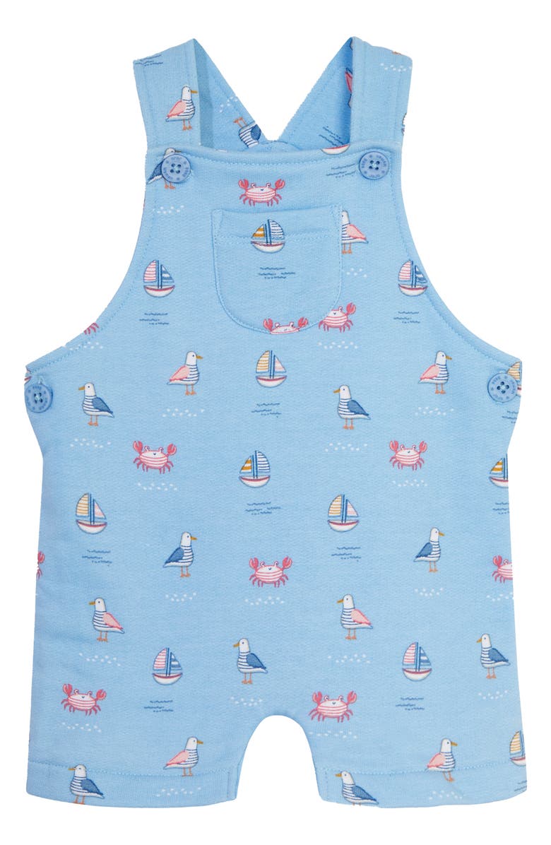 JOJO MAMAN BEBE Stripe T-Shirt & Nautical Print Cotton Overalls Set, Alternate, color, 