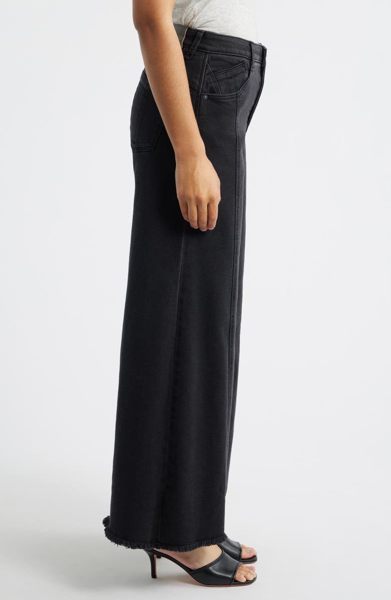 Wit & Wisdom Skyrise Seamed Super Wide Leg Jeans, Alternate, color, Washed Black Artisanal