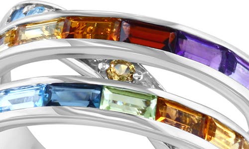 Effy Sterling Silver Semiprecious Stone Multiband Ring In Multi