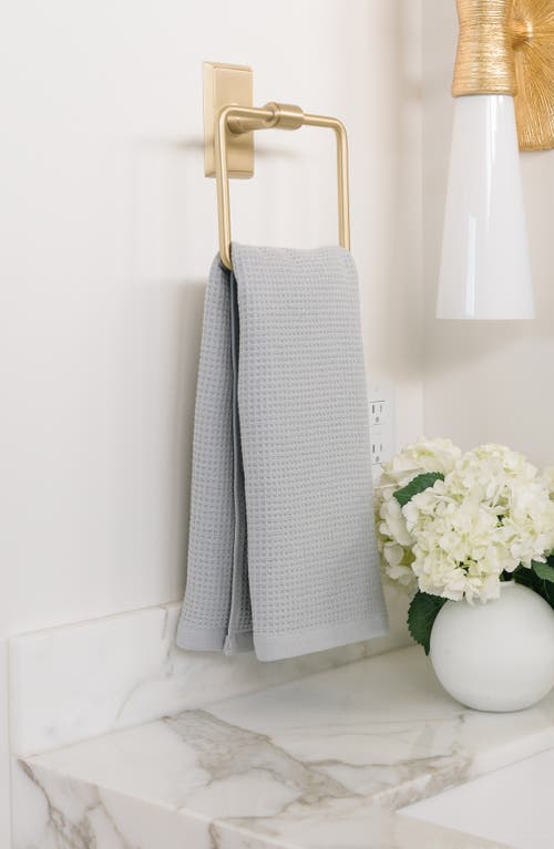 Cozy Earth 2-pack Waffle Hand Towel In Gray