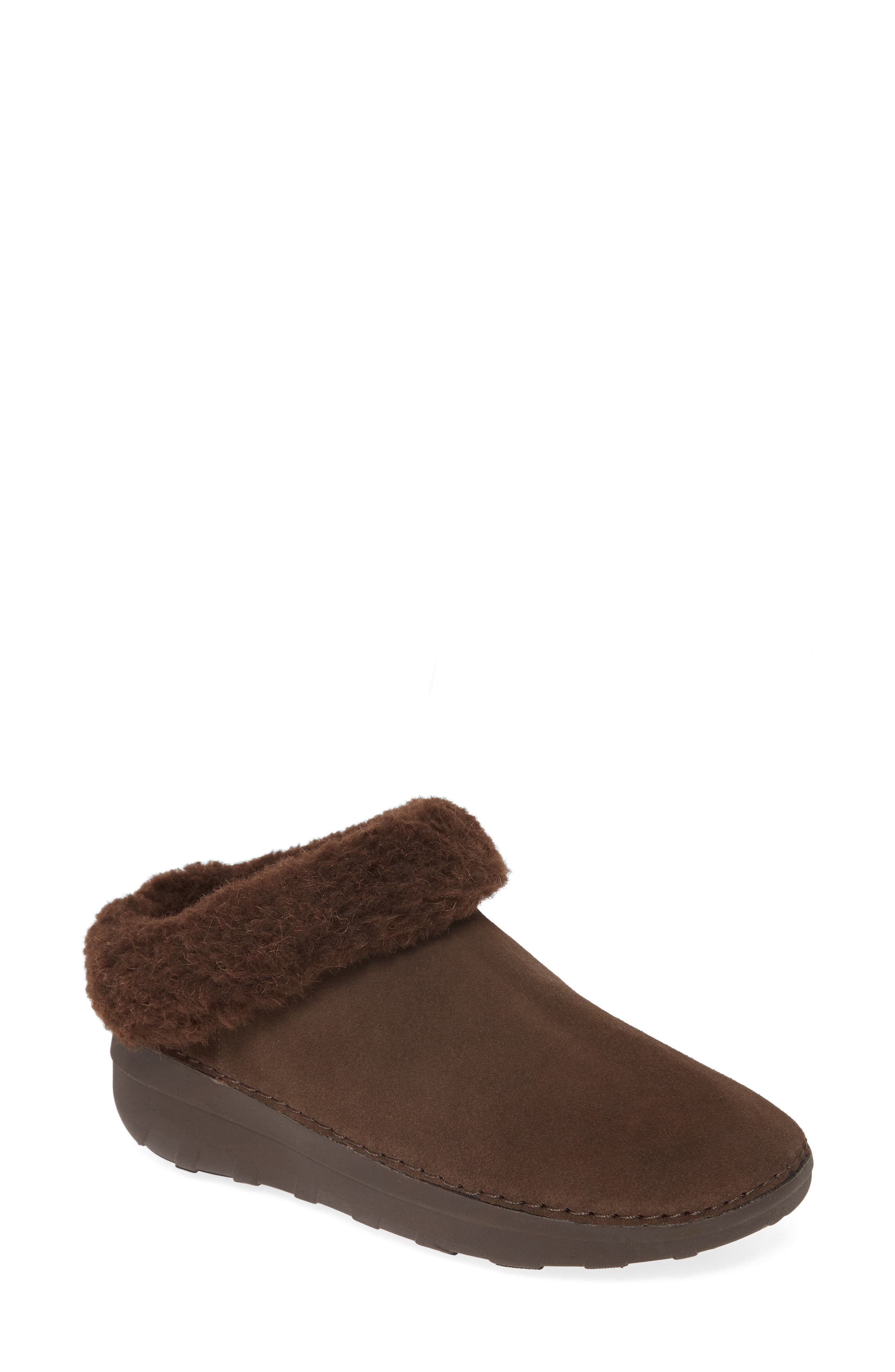 Loaff Snug Slipper, Main, color, CHOCOLATE BROWN SUEDE