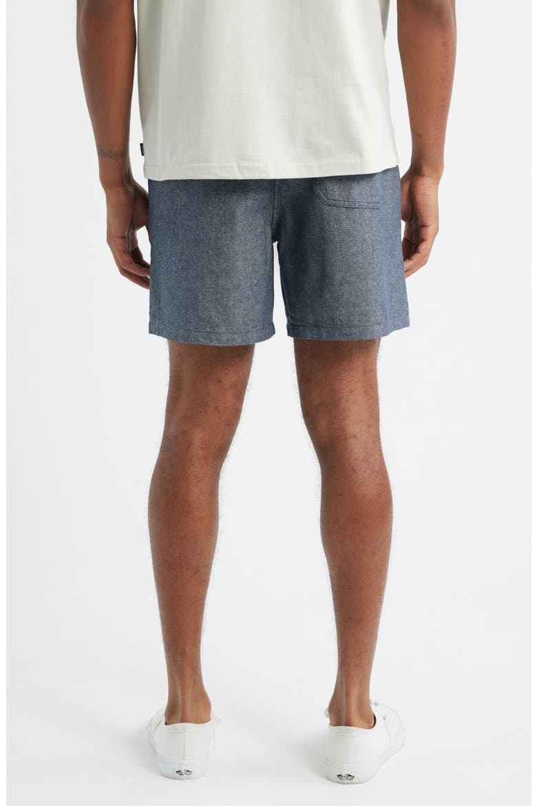 Rico Volley Linen & Cotton Drawstring Shorts, Alternate, color, DARK NAVY