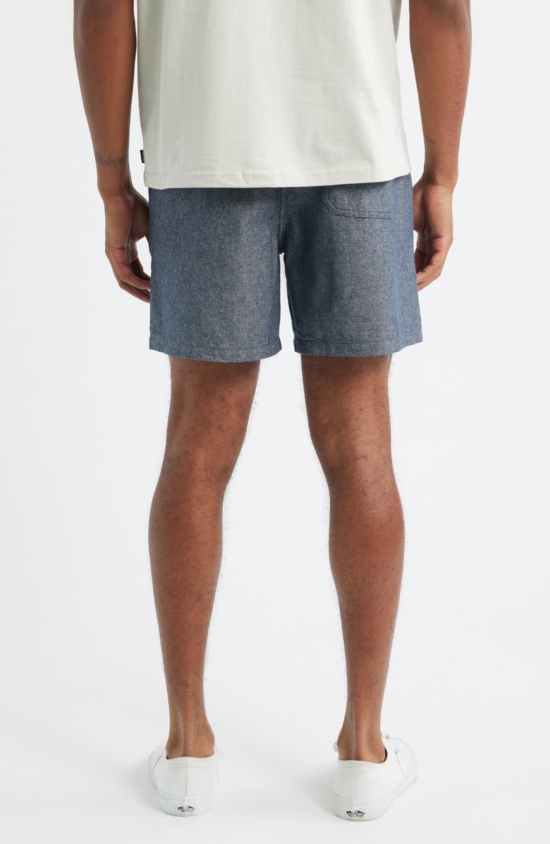 Rip Curl Rico Volley Linen & Cotton Drawstring Shorts, Alternate, color, Dark Navy