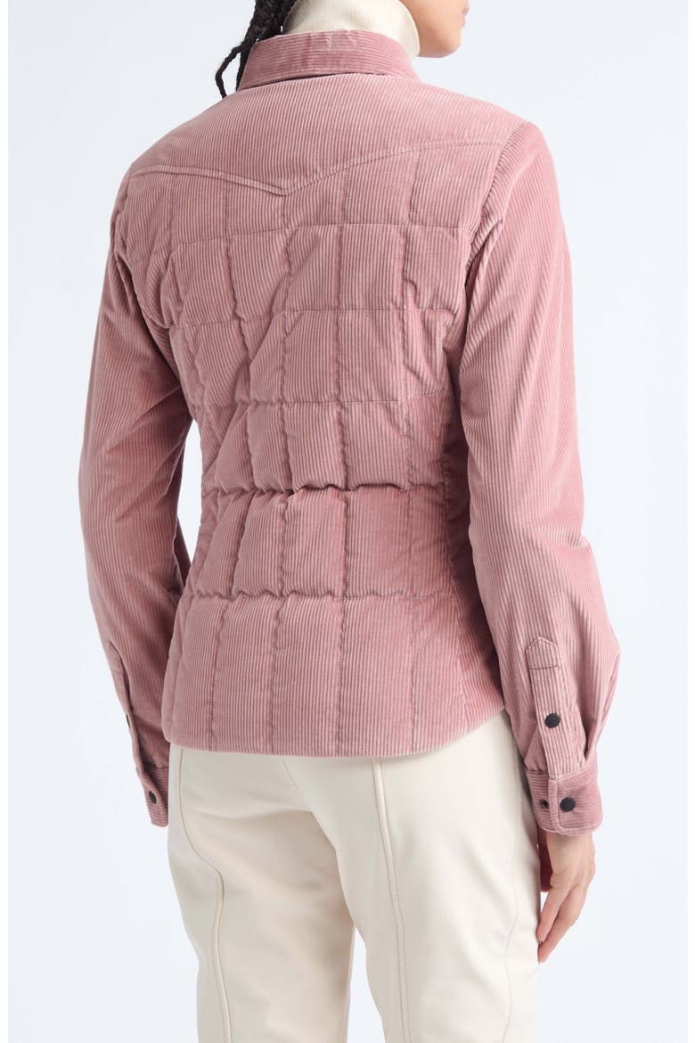 Nangy Corduroy Down Shirt Jacket, Alternate, color, ROSETTE