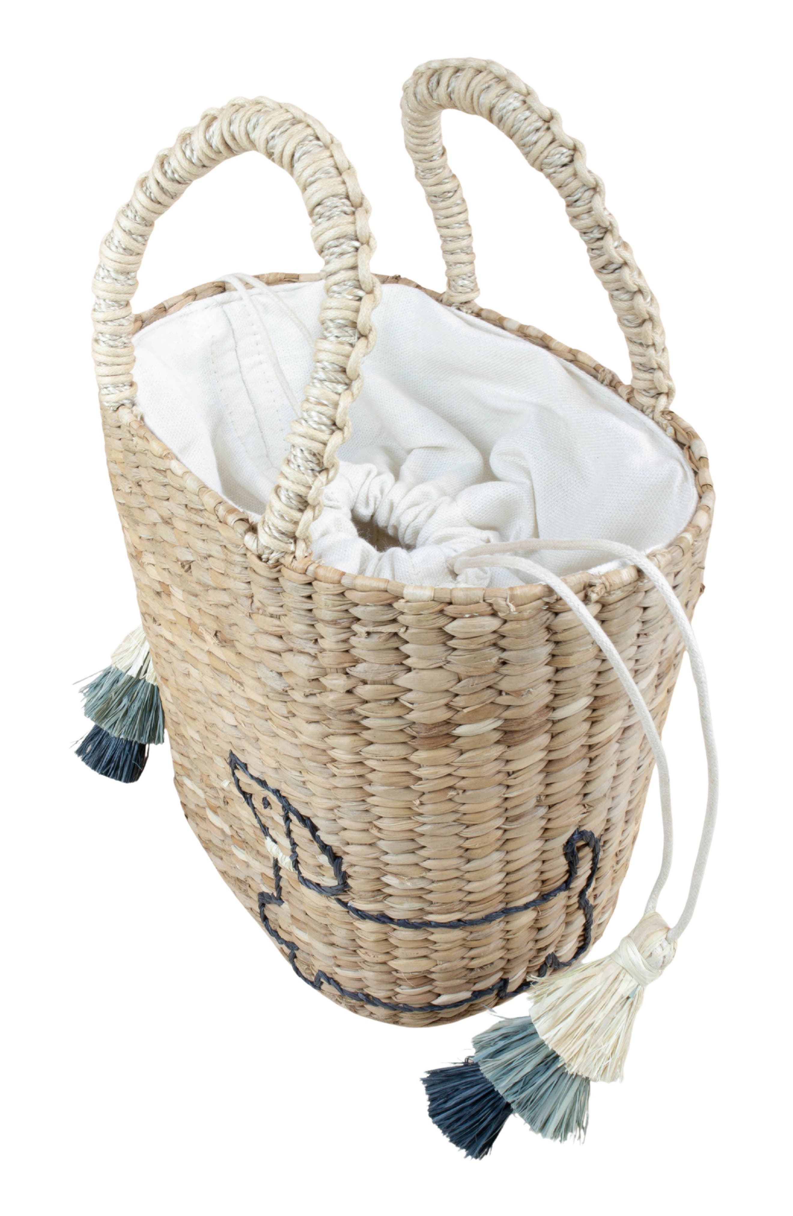 LIKHA Dachshund Embroidered Tote Bag, Alternate, color, Natural