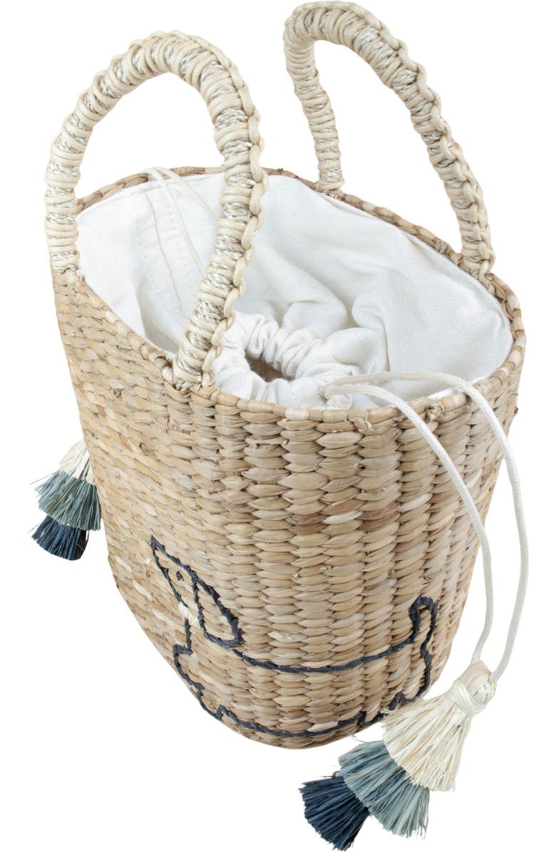 LIKHA Dachshund Embroidered Tote Bag, Alternate, color, Natural