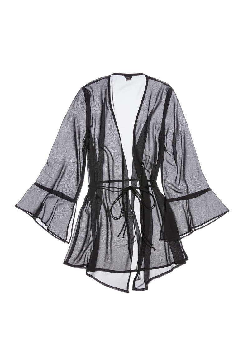 Coucou Lola Mesh Wrap, Main, color, BLACK
