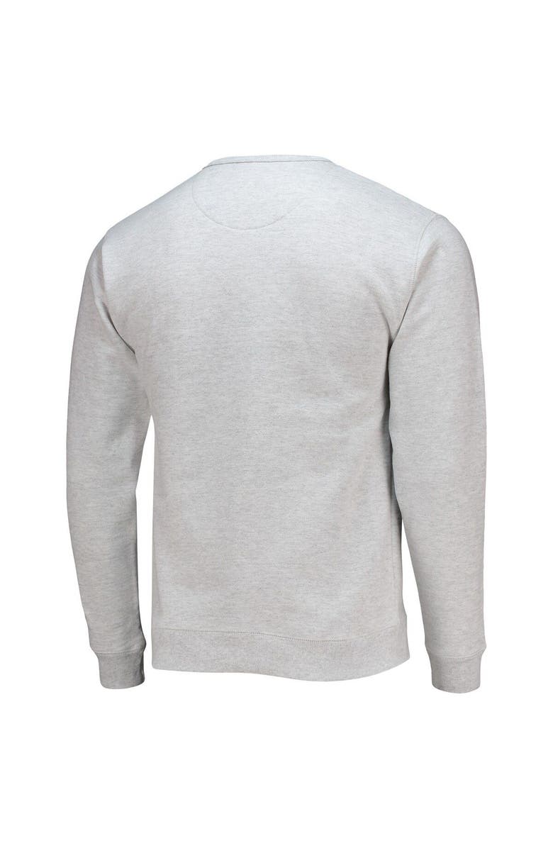 LEAGUE COLLEGIATE WEAR Men's League Collegiate Wear Heathered Gray Miami Hurricanes Upperclassman Pocket Pullover Sweatshirt, Alternate, color, Heather Gray