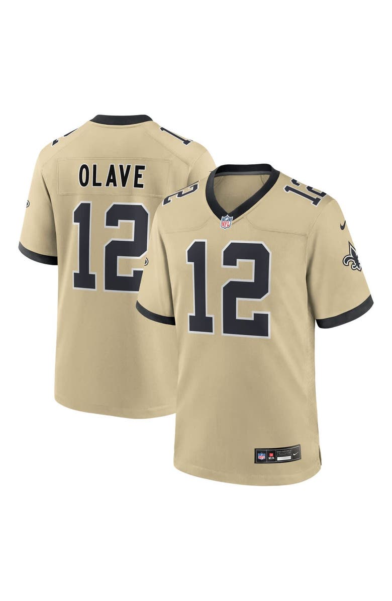 Nike Youth Nike Chris Olave Gold New Orleans Saints Gameday Golds Alternate Game Player Jersey, Main, color, Gold