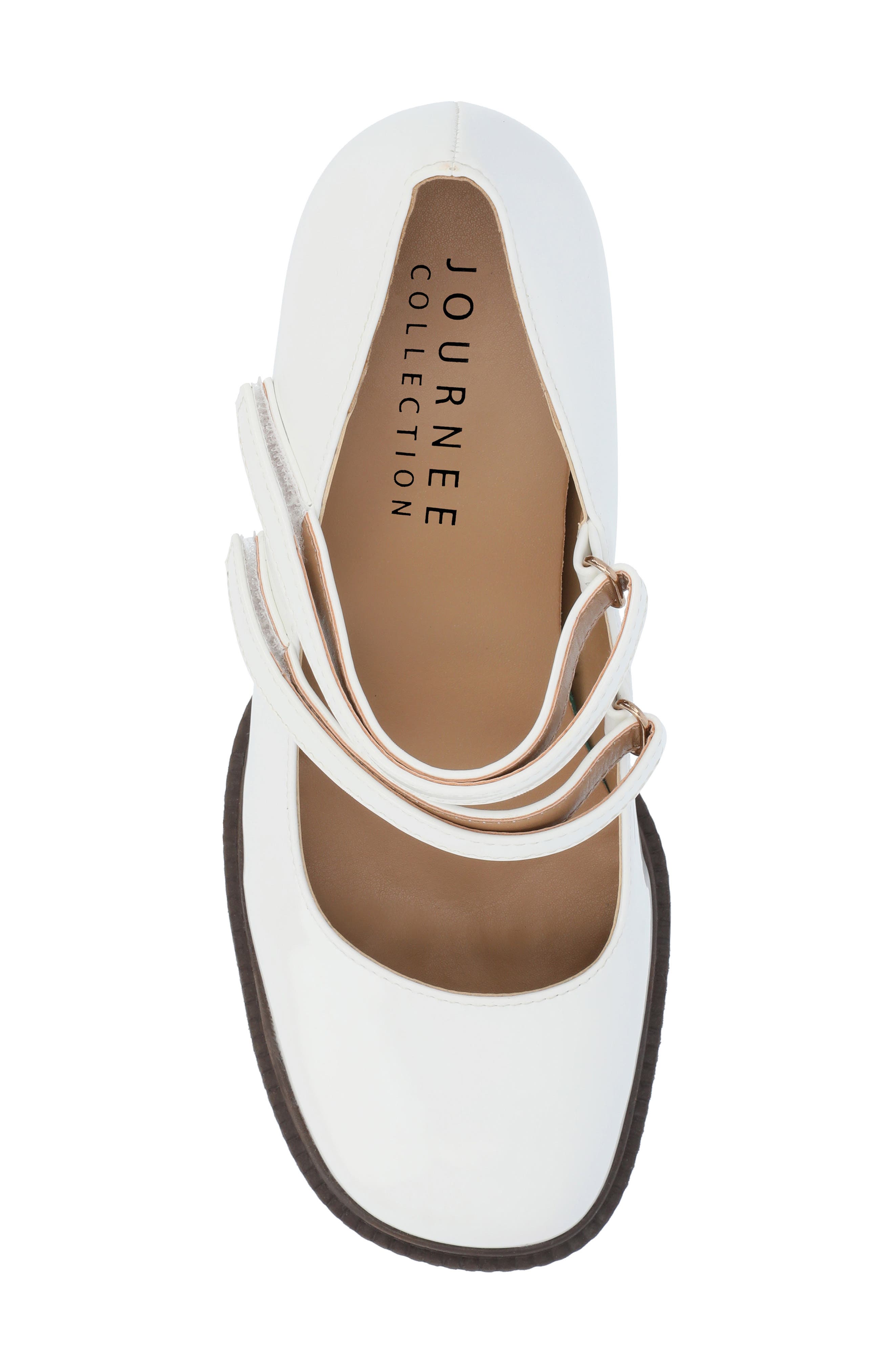 Journee Collection Shasta Mary Jane Pump, Alternate, color, Bone