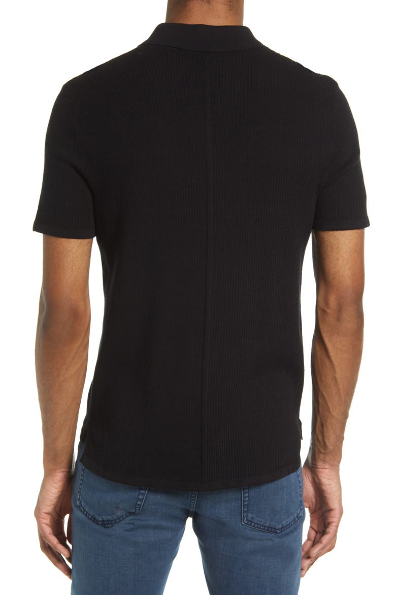Harvey Knit Polo, Alternate, color, BLK