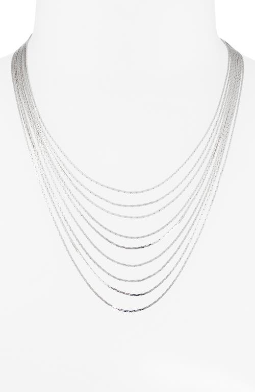 Tasha Multichain Layered Necklace In Silver