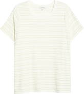 Liverpool Los Angeles Wavy Jacquard Stripe T-Shirt