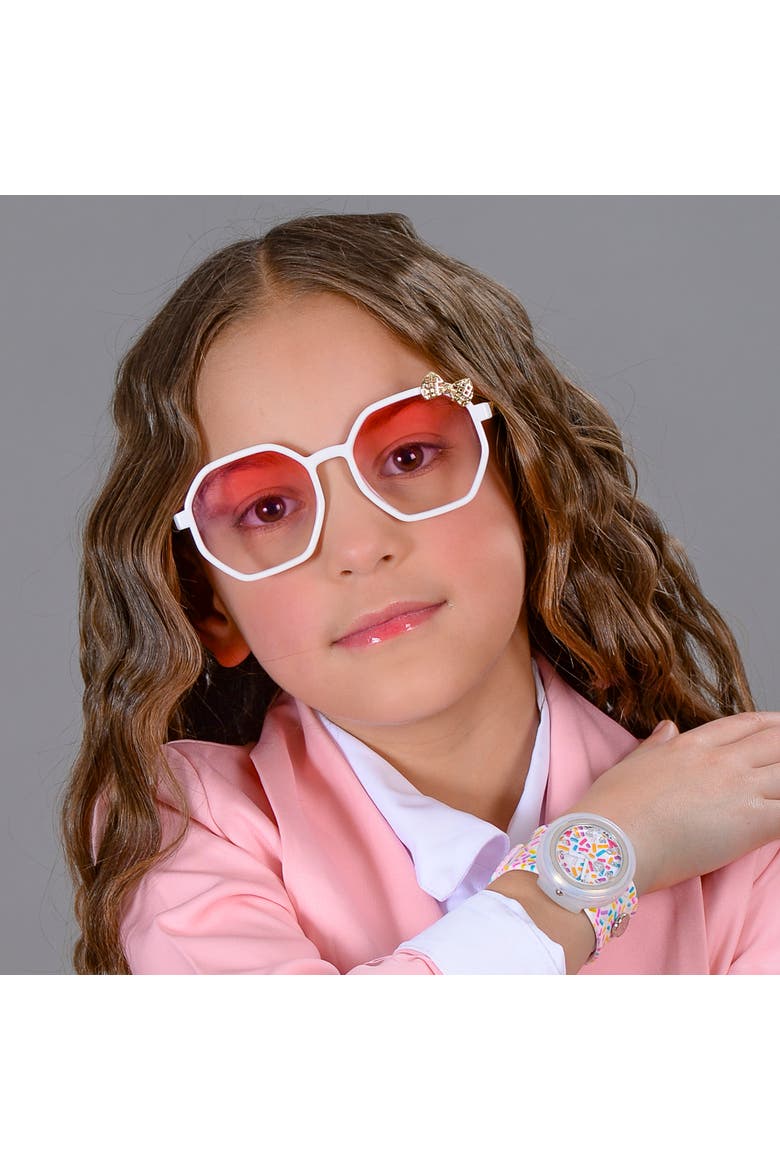 Slap Watch Sprinkles 9 Inch Silicone Slap Band, Alternate, color, Multicolored