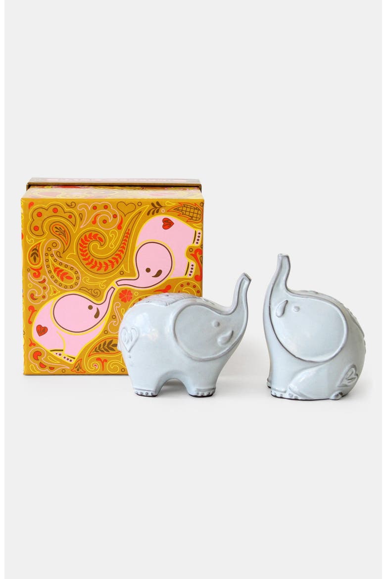 Elephant Salt & Pepper Shakers, Alternate, color, ELEPHANT