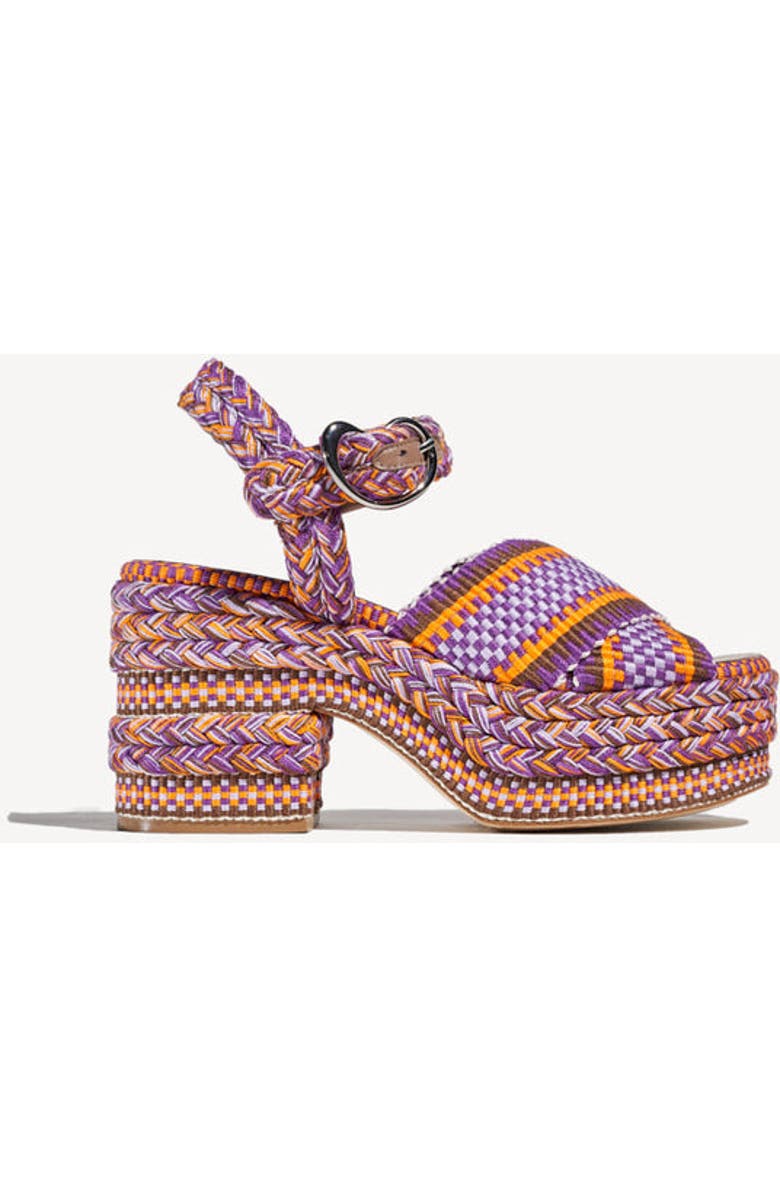 Amambaih Gala Platform Sandals, Main, color, Orange