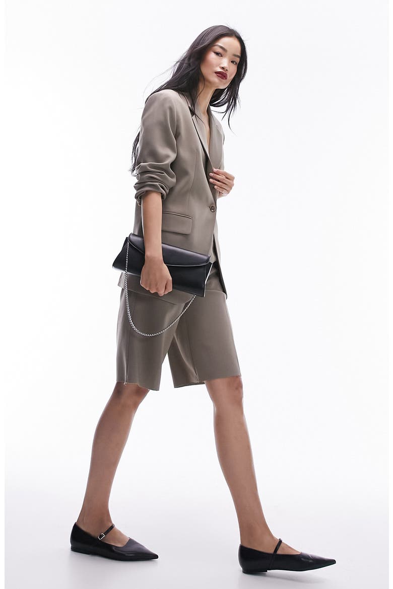 Split Back Oversize Blazer, Alternate, color, LIGHT GREY