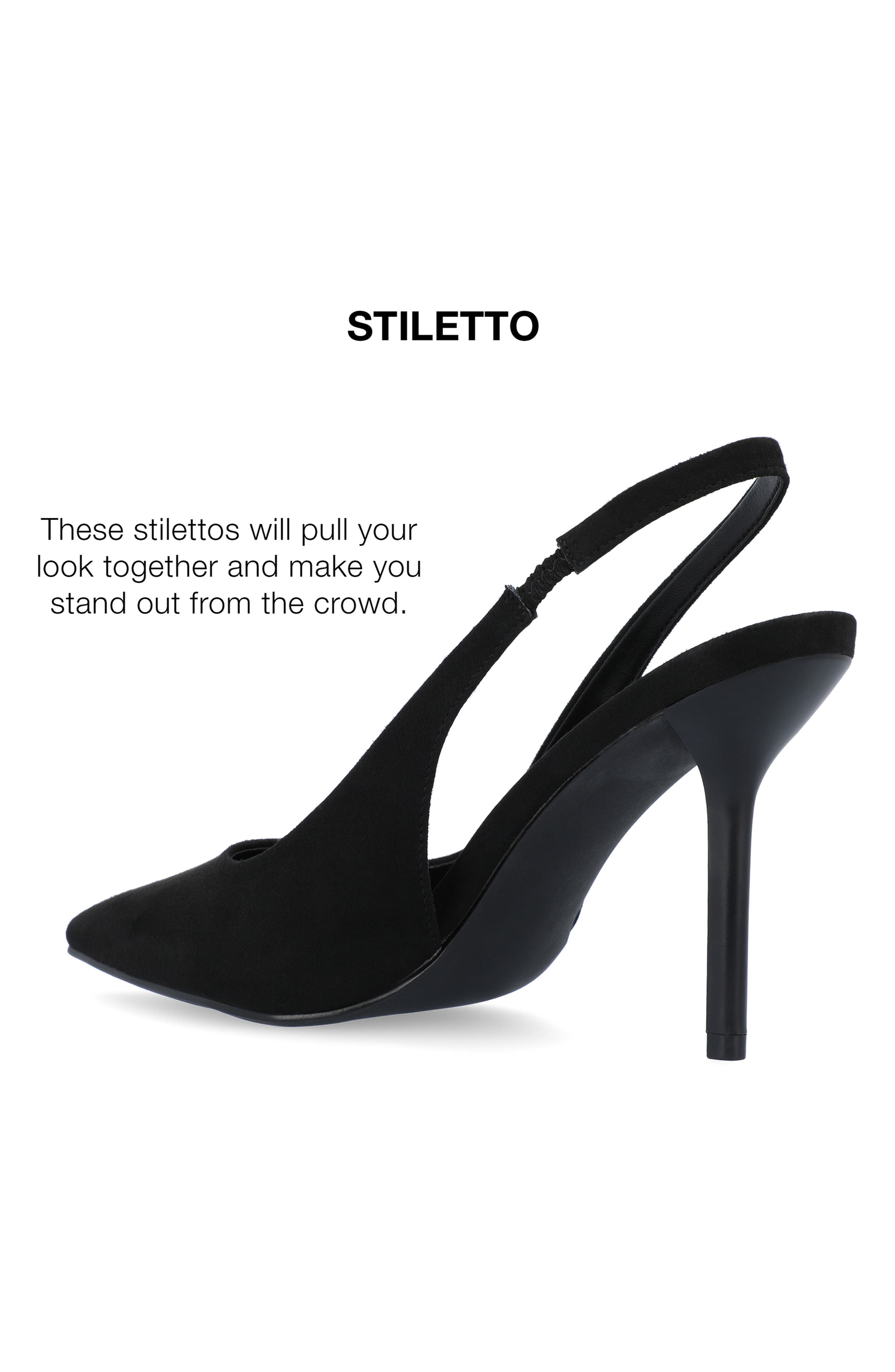 Journee Collection Elenney Slingback Pump - Wide Width, Alternate, color, Black