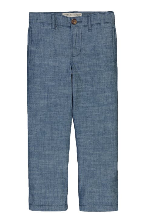 Baby Boys' Organic Chambray Suit Pant, Infant