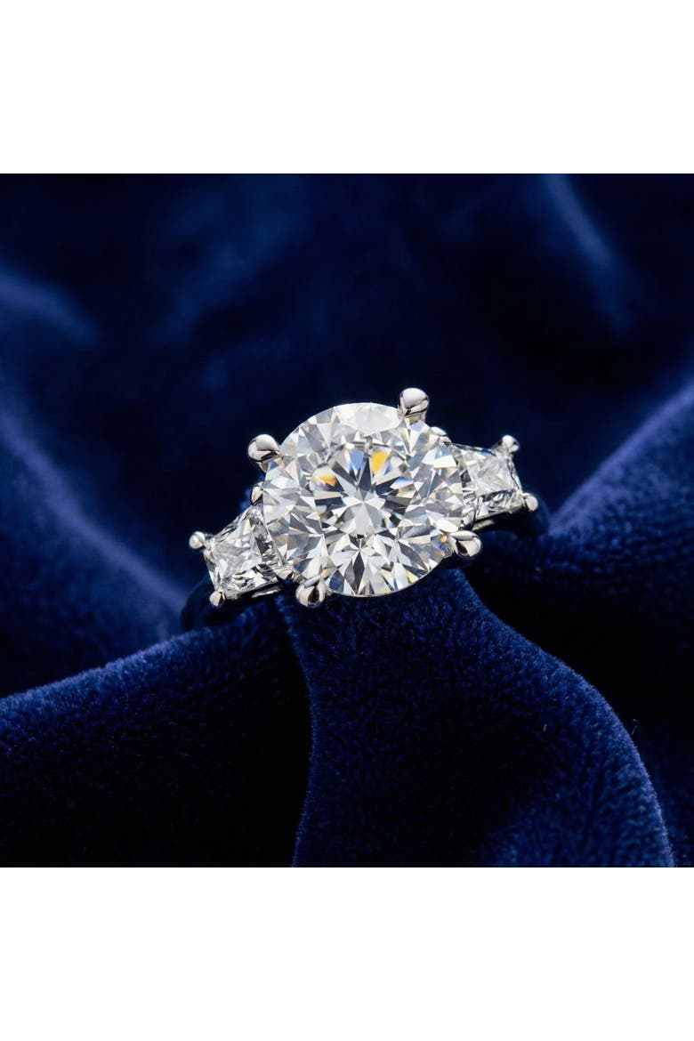 Certified 3 3/4Ct Kiran Diamond Engagement Ring 14k Gold, Alternate, color, 14k White Gold