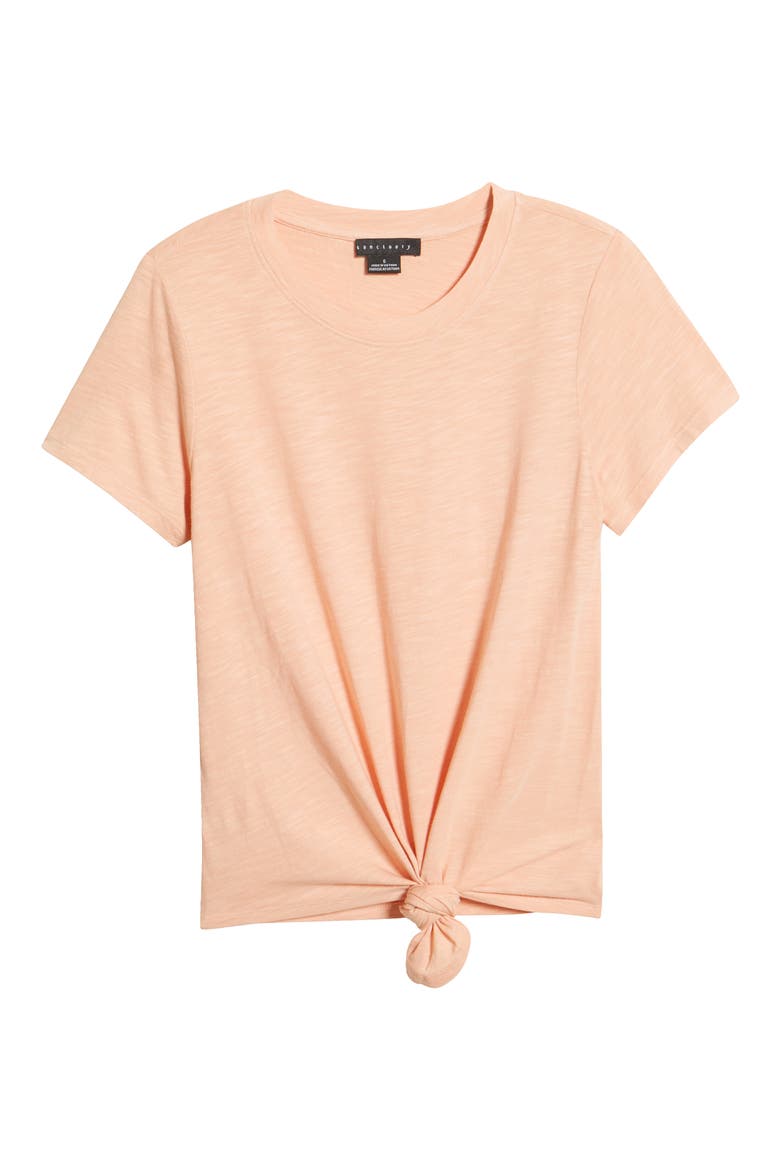 Perfect Knot T-Shirt, Alternate, color, PINK CANYON