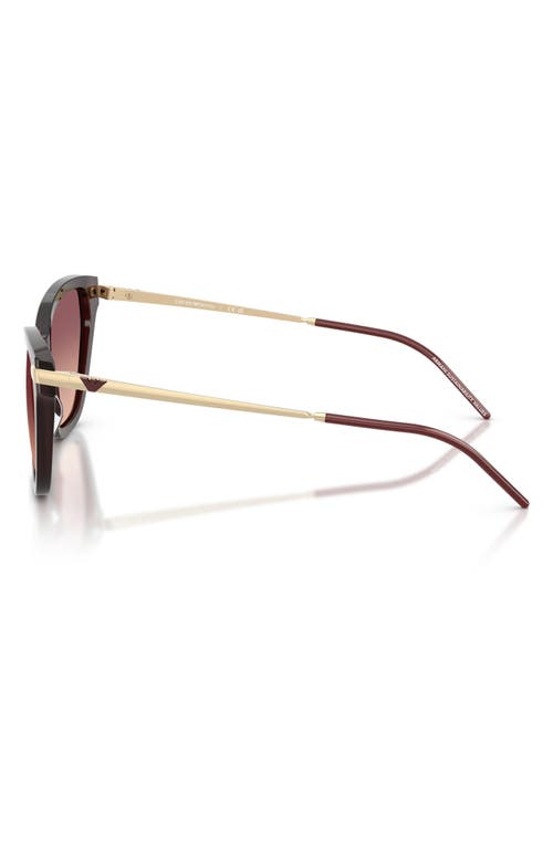 Emporio Armani 56mm Gradient Cat Eye Sunglasses
