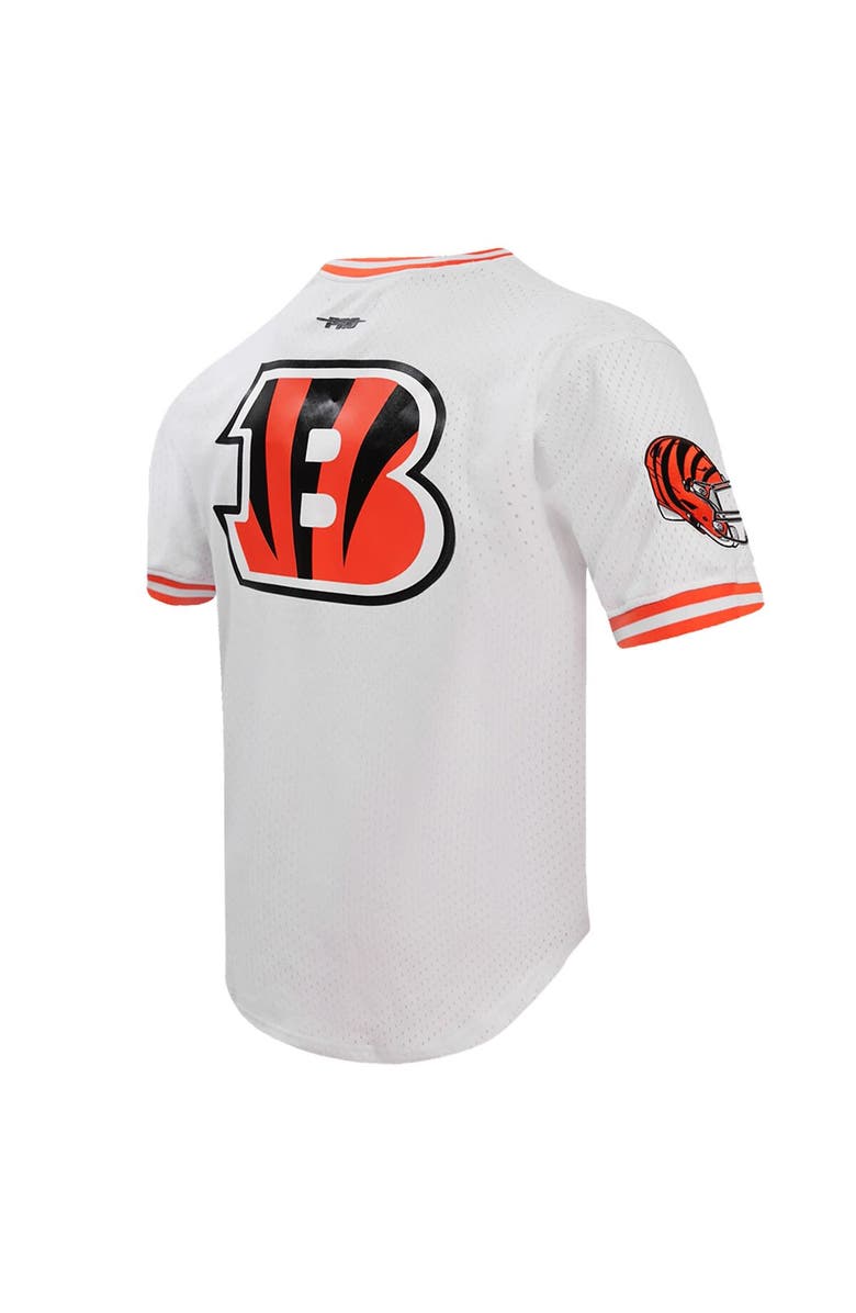 PRO STANDARD Men's Pro Standard Joe Burrow White Cincinnati Bengals Player Name & Number Mesh T-Shirt, Alternate, color, White