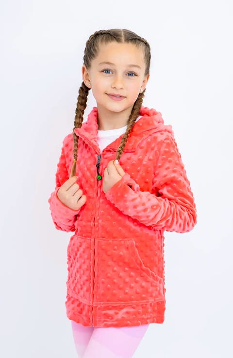 Minky Bubble Zip Hoodie