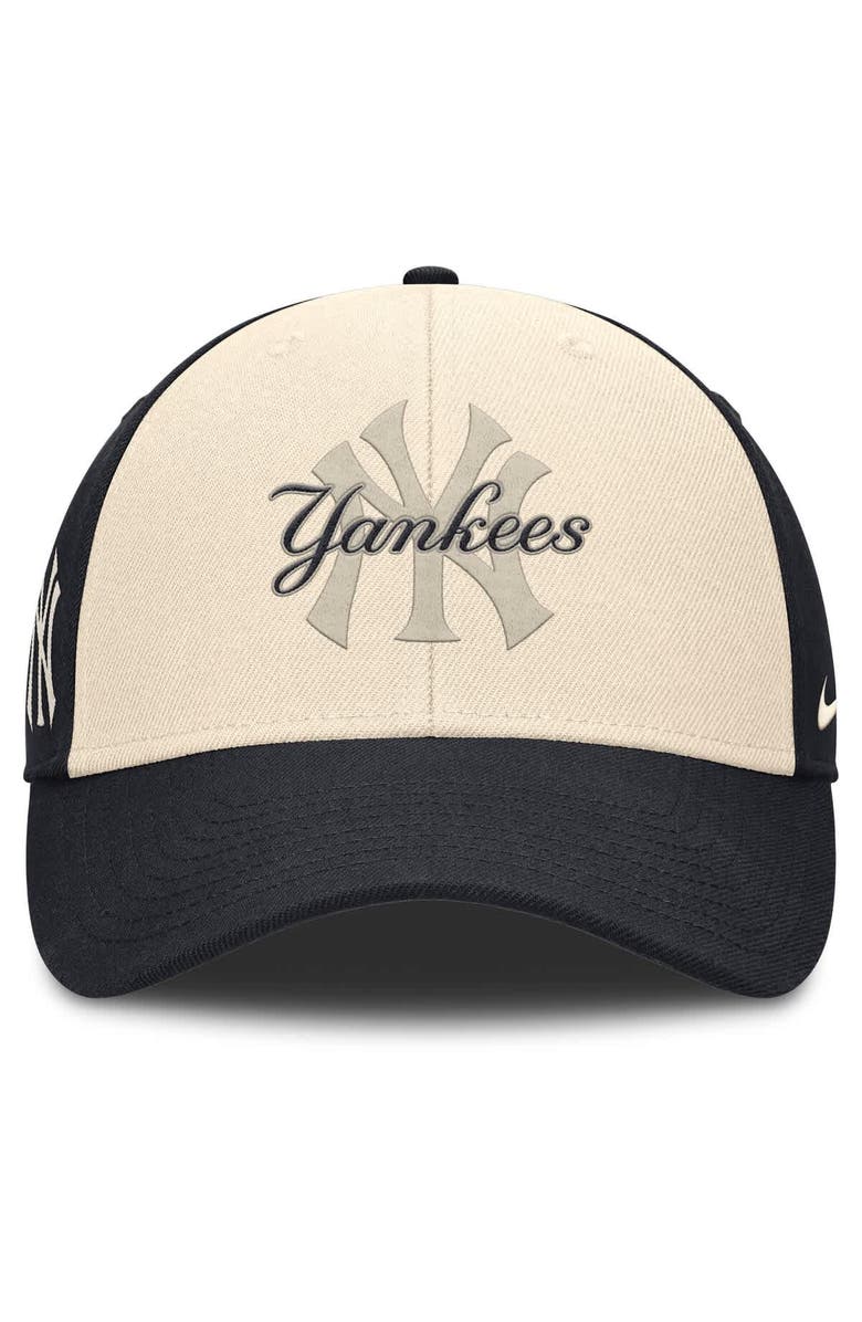 Nike Men's Nike Navy/Natural New York Yankees Statement Club Performance Adjustable Hat, Alternate, color, 