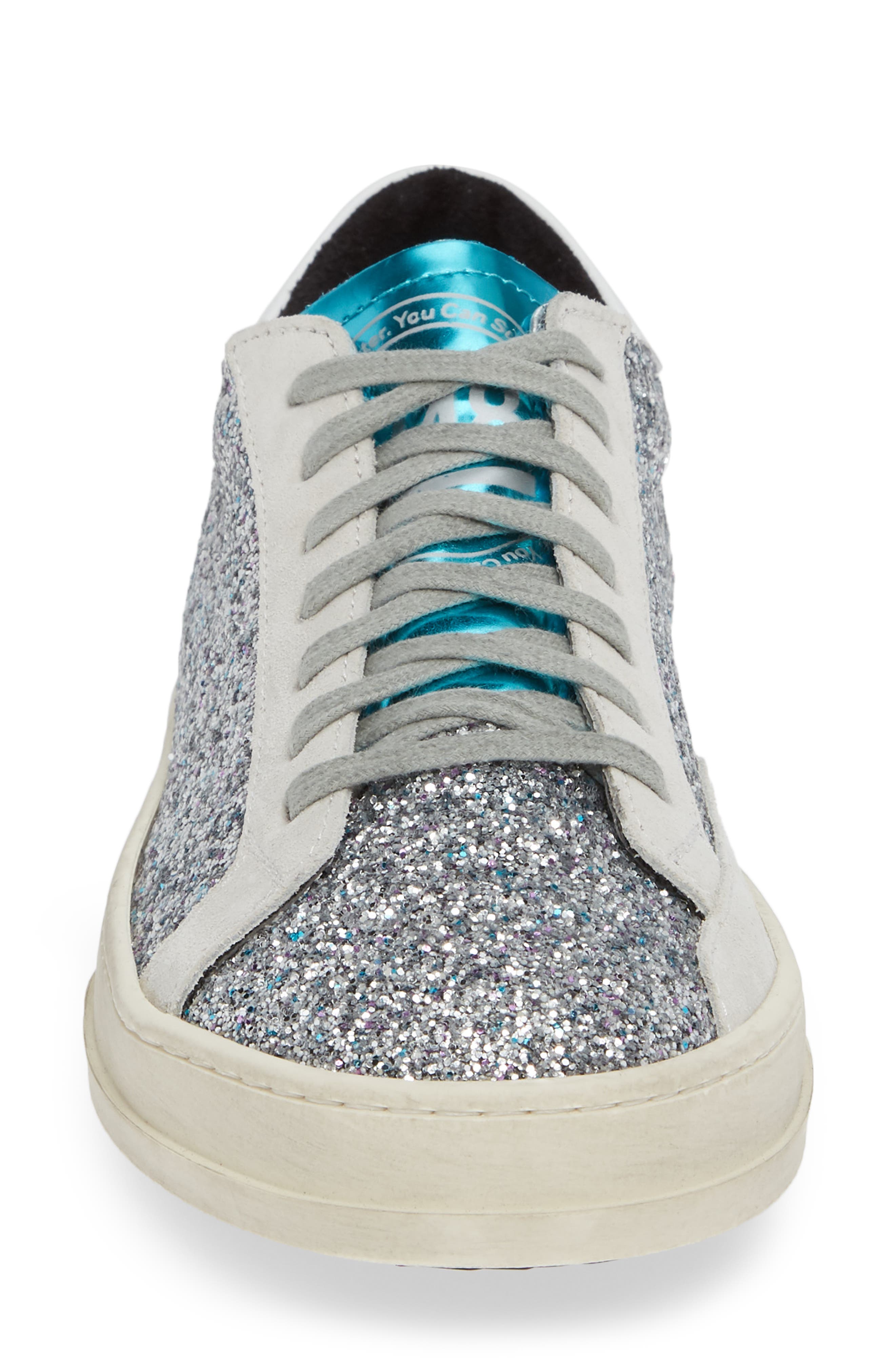 John Sneaker, Alternate, color, SILVER GLITTER