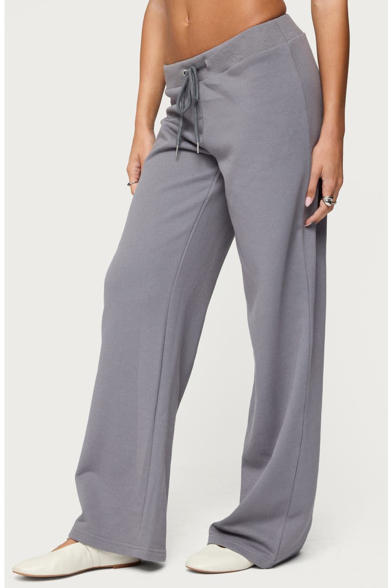 Quinn Cotton Blend Straight Leg Sweatpants, Alternate, color, GRAY