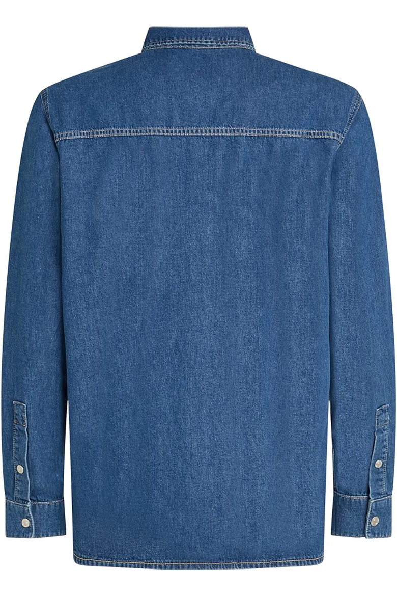 Men's Denim Shirt, Alternate, color, Dark Blue