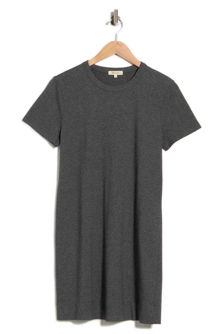 Perfect T-Shirt Dress, Alternate, color, HEATHER BASALT GREY