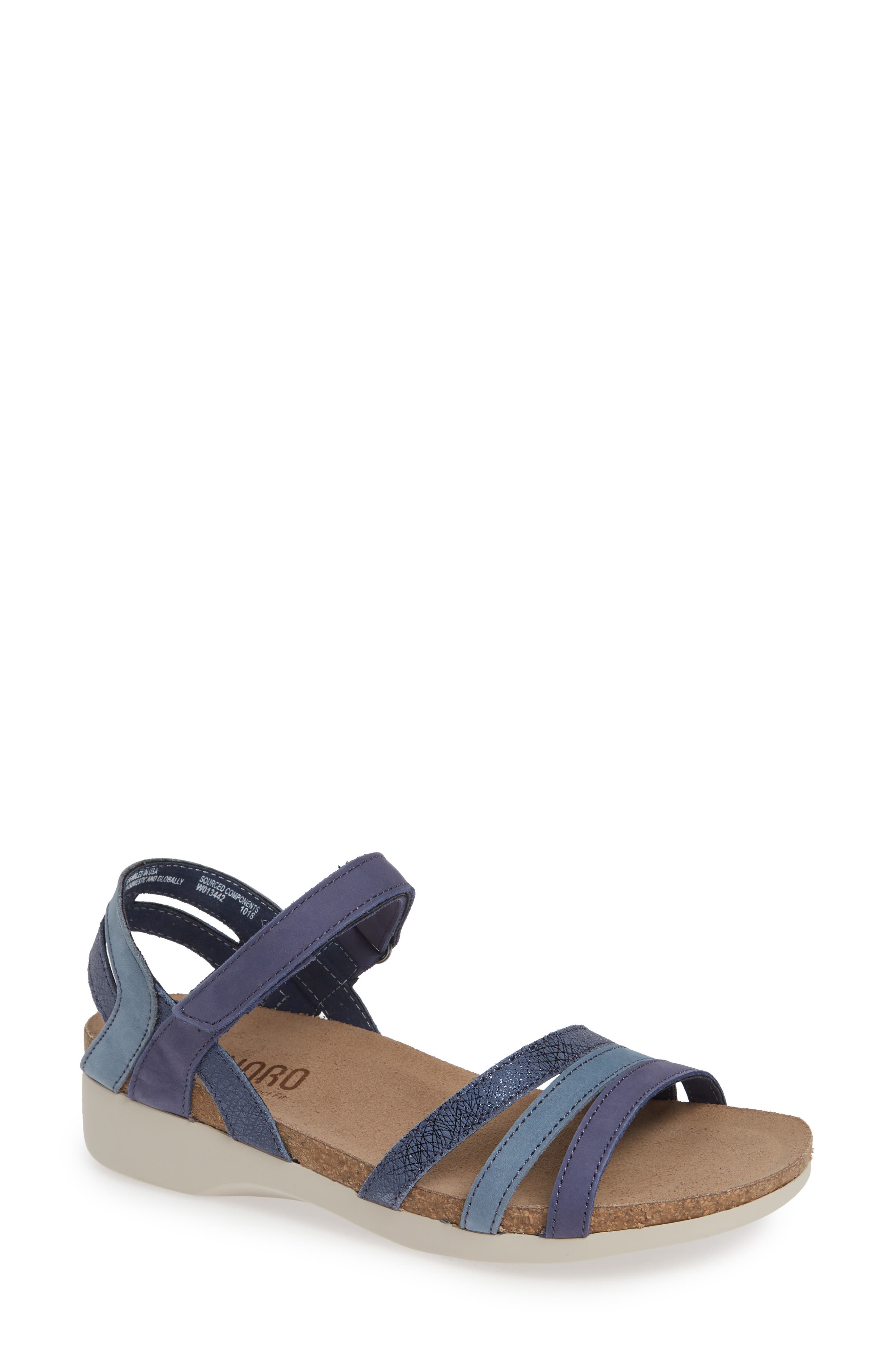 Summer Sandal, Main, color, BLUE COMBO