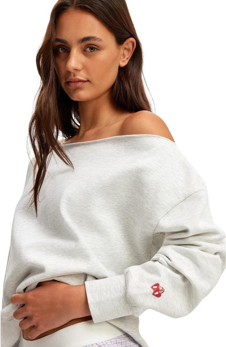 COTTON ON BODY Women's Off The Shoulder Fleece Jumper, Alternate, color, 