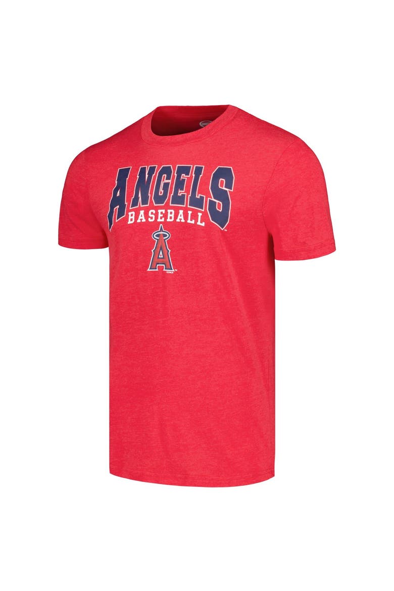 Men's Concepts Sport Charcoal/Red Los Angeles Angels Meter T-Shirt & Pants Sleep Set, Alternate, color, Charcoal