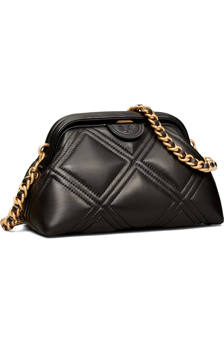 Tory Burch Fleming Small Frame Leather Crossbody Bag, Alternate, color,