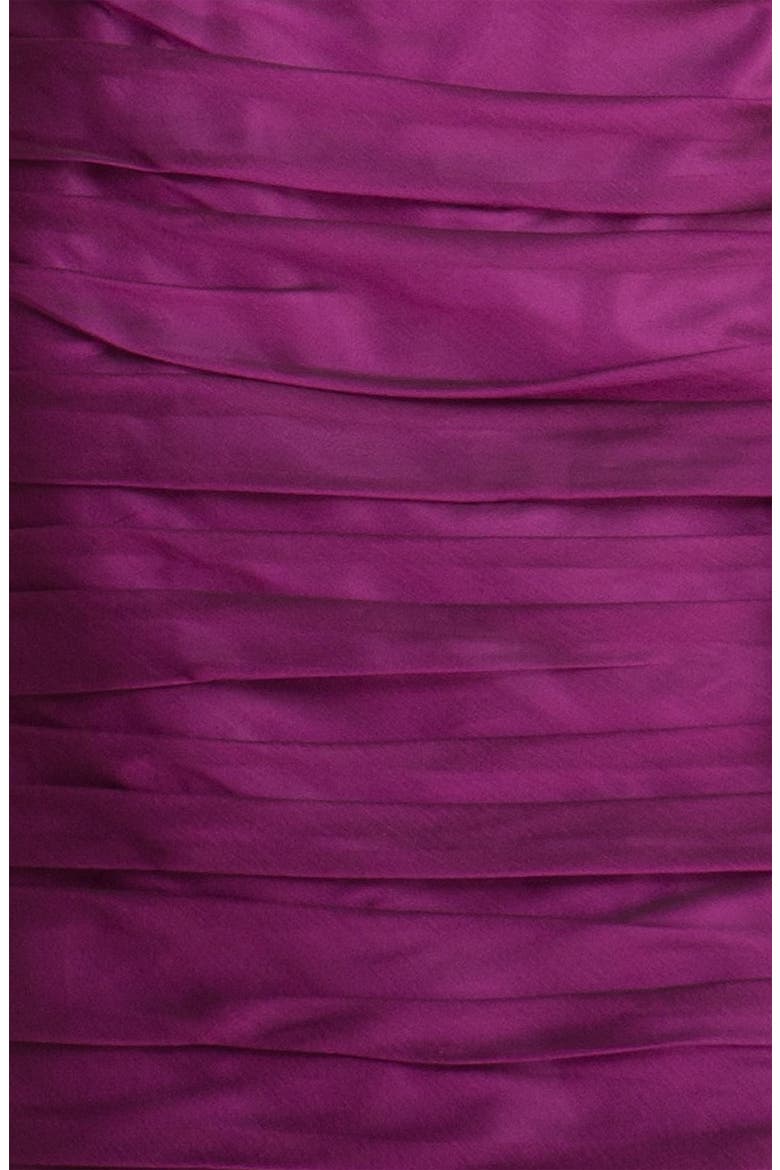 ML Monique Lhuillier Bridesmaids Pleated Sweetheart Chiffon Dress (Nordstrom Exclusive), Alternate, color, BERRY