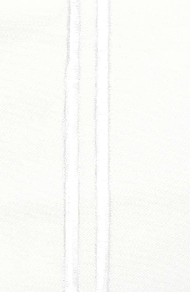 MELANGE HOME Set of 2 Border 600 Thread Count Sateen Pillowcases, Alternate, color, White/ White