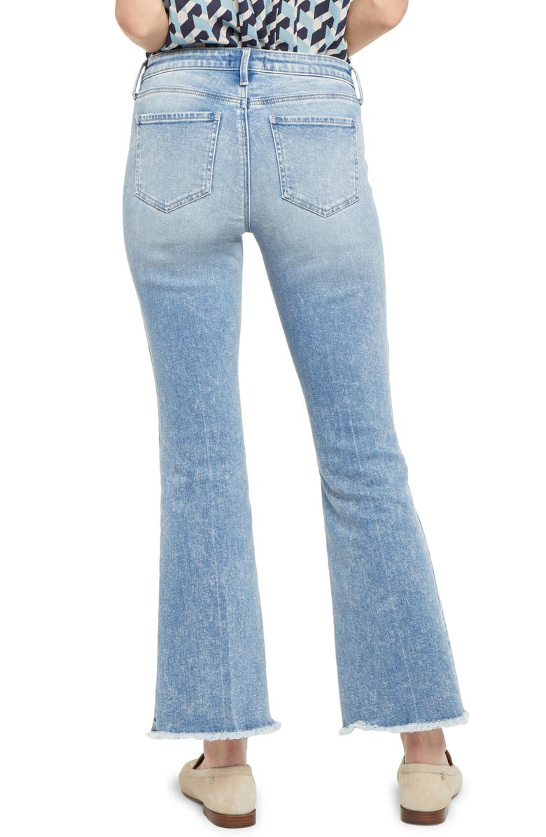 NYDJ Ava Daring Fray Hem Kick Flare Ankle Jeans, Alternate, color,