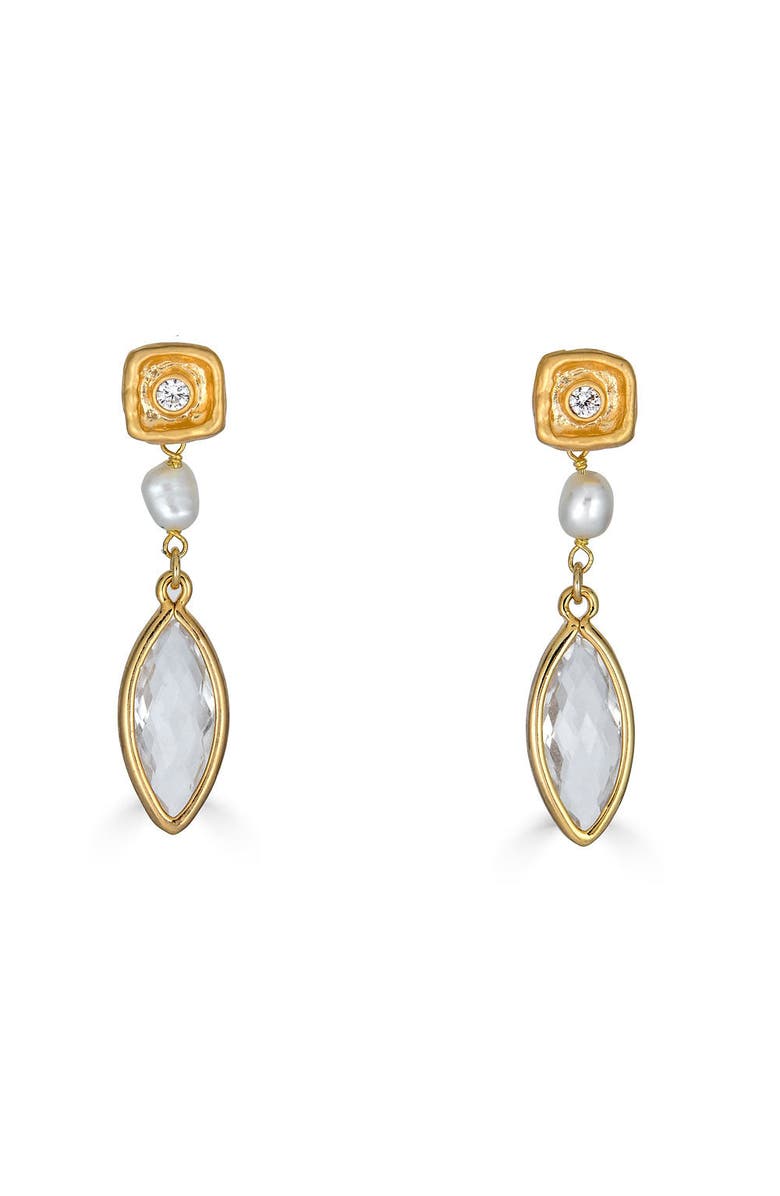 Loni Paul Jewelry Marquise Drop Earring, Main, color, Gold