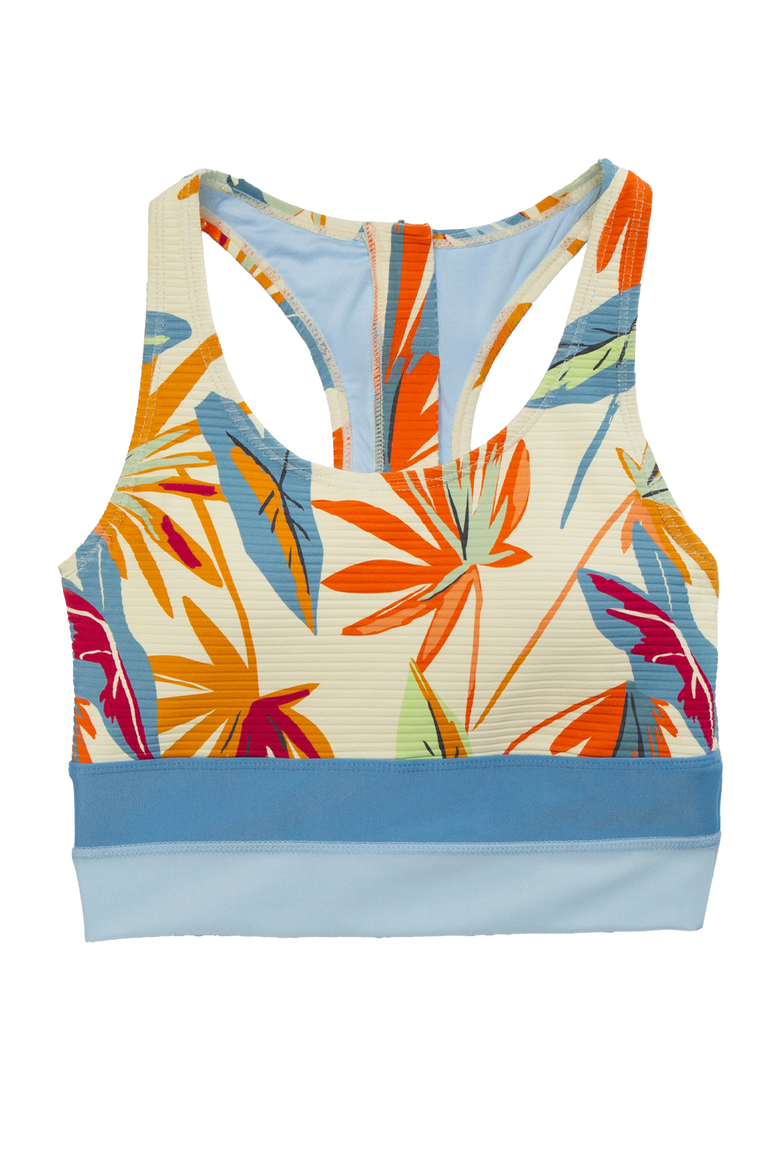 Cut Back Crop Swim Top, Alternate, color, Eden