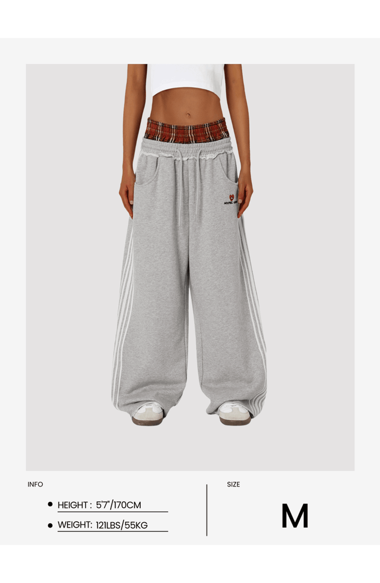 AELFRIC EDEN Double Waist Baggy Sweatpants, Alternate, color, Grey