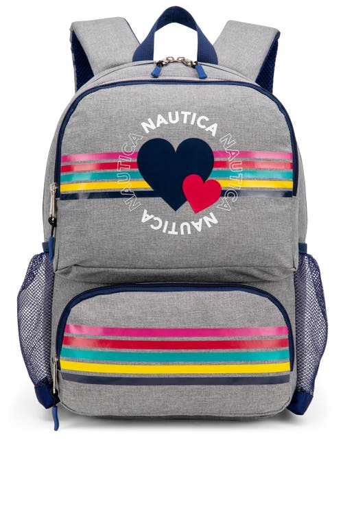 Nautica Hearts 16 Inch Backpack for Kids and Teens 