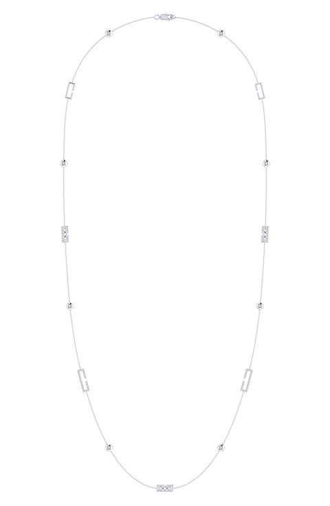 Home Traffic Light Diamond Station Necklace - 0.25ct.